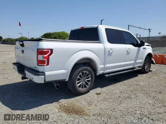 2018 Ford F-150 XL with VIN 1FTEW1CPXJKD45092, listed as a Copart auction lot 57289105 with 96,011 mi miles and Salvage title. Bid and sale history available at DreamBid. Image 3.