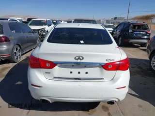 2017 Infiniti Q50 2.0t with VIN JN1CV7AR8HM680189, listed as a IAAI auction lot 41430923 with 84,341 mi miles. Bid and sale history available at carsss.com. Image 16.