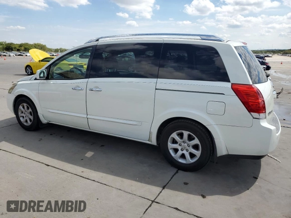 2008 Nissan Quest with VIN 5N1BV28U18N104617, listed as a Copart auction lot 69333144 with 172,432 mi miles and Salvage Title. Bid and sale history available at carsss.com. Image 2.