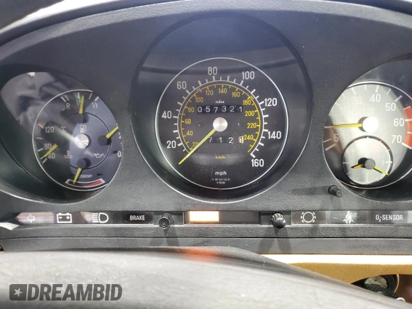1985 Mercedes-Benz SL with VIN WDBBA45C9FA020491, listed as a Copart auction lot 83799374 with 57,321 mi miles and Clean title. Bid and sale history available at DreamBid. Image 9.