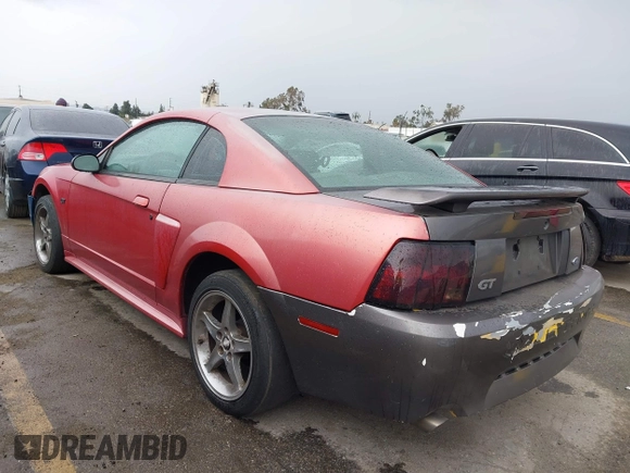 2002 Ford Mustang GT Deluxe with VIN 1FAFP42X92F200811, listed as a IAAI auction lot 41778205 with 107,187 mi miles. Bid and sale history available at carsss.com. Image 3.