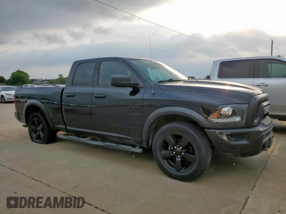 2019 Ram 1500 Warlock z VIN 1C6RR6GG9KS618659, wystawiony jako Copart lot #56914565 z przebiegiem 96 803 mil mil oraz Szkoda całkowita • Salvage title. Historia ofert i sprzedaży dostępna na DreamBid. Obrazek 4.