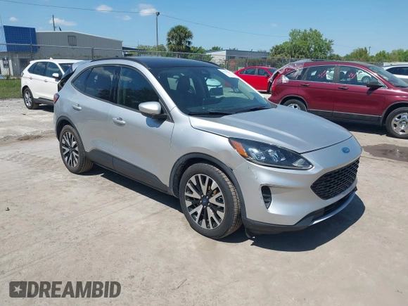 2020 Ford Escape SE Sport Hybrid with VIN 1FMCU0BZXLUA68912, listed as a IAAI auction lot 41791162 with 45,619 mi miles and . Bid and sale history available at carsss.com. Image 1.