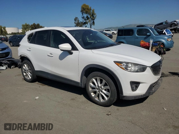 2014 Mazda CX-5 Grand Touring with VIN JM3KE4DY2E0360208, listed as a Copart auction lot 52037885 with 118,306 mi miles and Salvage Title. Bid and sale history available at carsss.com. Image 4.