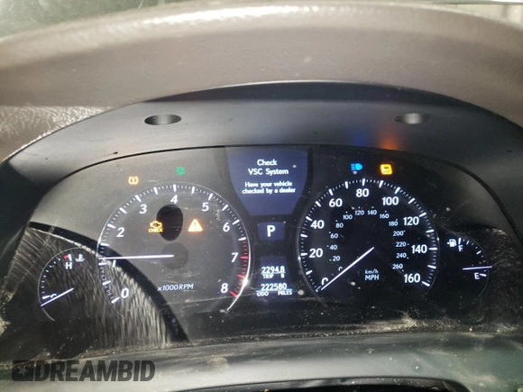 2007 Lexus LS 460 с VIN JTHBL46F075009165, выставлен на аукционе Copart как лот 56153045 с пробегом 222 580 миль миль и Списание • Salvage title. История ставок и продаж доступна на DreamBid. Изображение 9.