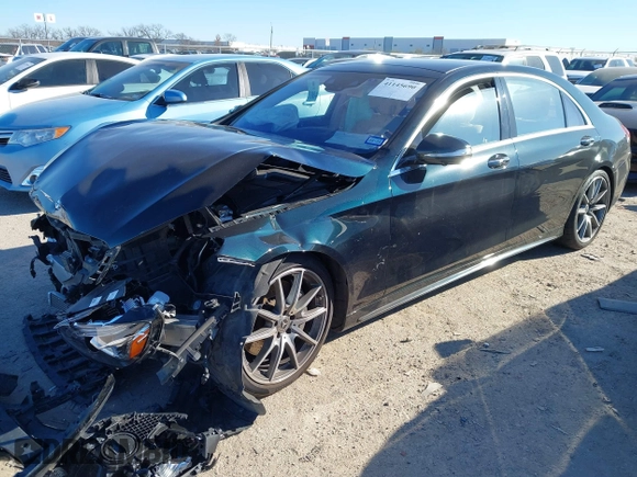 2018 Mercedes-Benz S 560 with VIN WDDUG8GB9JA417220, listed as a IAAI auction lot 41145690 with Not Provided miles and . Bid and sale history available at carsss.com. Image 17.