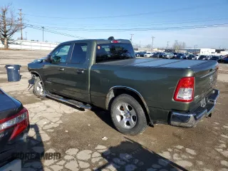 2021 Ram 1500 Big Horn with VIN 1C6SRFBT9MN558180, listed as a Copart auction lot 44503755 with 55,051 mi miles and Salvage Title. Bid and sale history available at carsss.com. Image 2.