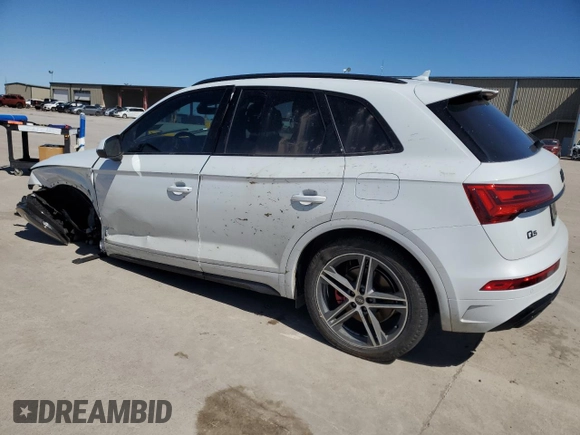 2024 Audi Q5 S line Premium Plus with VIN WA1E2AFY5R2005452, listed as a Copart auction lot 47797665 with 12,735 mi miles and Salvage title. Bid and sale history available at DreamBid. Image 2.