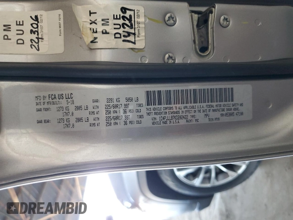 2019 Jeep Cherokee Latitude Plus with VIN 1C4PJLLB7KD202422, listed as a Copart auction lot 54378705 with 156,359 mi miles and Clean Title. Bid and sale history available at DreamBid. Image 12.
