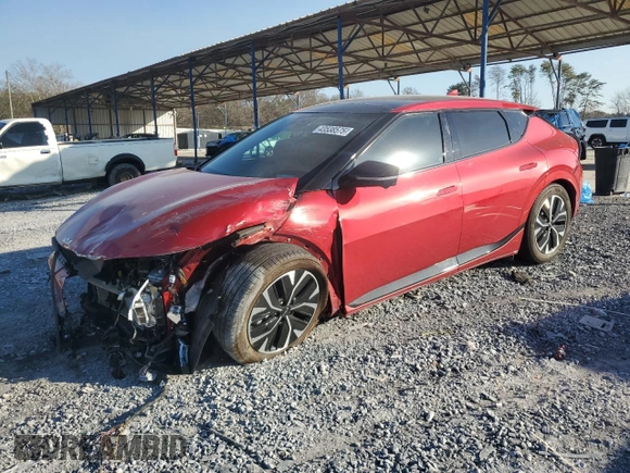 2023 Kia EV6 GT-Line with VIN KNDC44LA6P5101618, listed as a Copart auction lot 43538575 with 19,240 mi miles and Salvage Title. Bid and sale history available at carsss.com. Image 1.