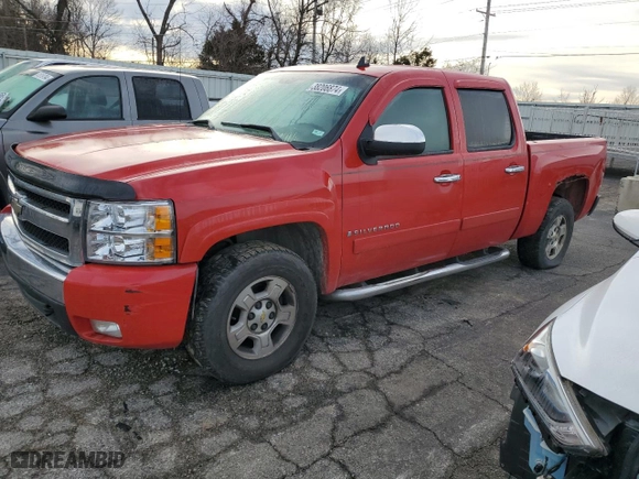 2007 Chevrolet Silverado 1500 LTZ with VIN 3GCEK13M27G513292, listed as a Copart auction lot 38206874 with 199,069 mi miles and Clean Title. Bid and sale history available at carsss.com. Image 1.