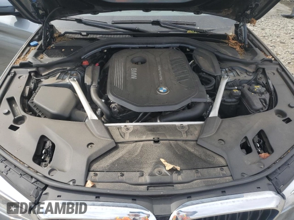 2018 BMW 5 Series 540i xDrive with VIN WBAJE7C54JWC57361, listed as a Copart auction lot 53047545 with 62,312 mi miles and Salvage title. Bid and sale history available at DreamBid. Image 11.