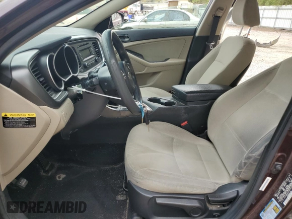 2015 Kia Optima LX with VIN 5XXGM4A70FG431824, listed as a Copart auction lot 51969595 with 130,205 mi miles and Salvage Title. Bid and sale history available at DreamBid. Image 7.