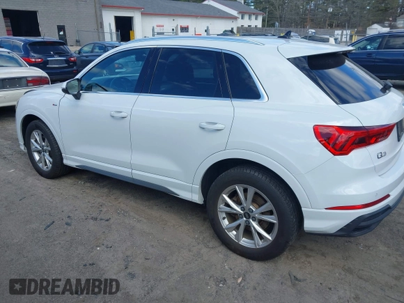 2023 Audi Q3 S line Premium with VIN WA1DECF39P1034247, listed as a IAAI auction lot 41889564 with 49,387 mi miles and . Bid and sale history available at DreamBid. Image 14.