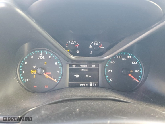 2021 Chevrolet Colorado 2WD Work Truck with VIN 1GCGSBEA2M1192933, listed as a Copart auction lot 83776604 with 67,846 mi miles and Salvage Title. Bid and sale history available at carsss.com. Image 9.