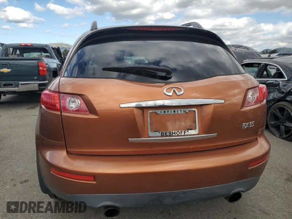 2003 Infiniti FX Options z VIN JNRAS08W73X204829, wystawiony jako Copart lot #47685215 z przebiegiem 209 166 mil mil oraz Tytuł czysty. Historia ofert i sprzedaży dostępna na DreamBid. Obrazek 6.
