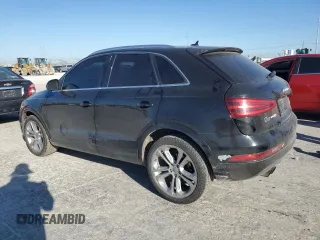 2015 Audi Q3 Premium Plus with VIN WA1EFCFS0FR011769, listed as a Copart auction lot 48183155 with 158,666 mi miles and Salvage title. Bid and sale history available at DreamBid. Image 2.