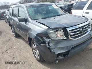 2012 Honda Pilot EX-L with VIN 5FNYF4H53CB026381, listed as a IAAI auction lot 41802360 with 165,425 mi miles and . Bid and sale history available at carsss.com. Image 1.