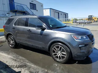 2018 Ford Explorer Sport с VIN 1FM5K8GT8JGA32035, выставлен на аукционе Copart как лот 61410295 с пробегом 88 100 миль миль и Чистый • Clean title. История ставок и продаж доступна на DreamBid. Изображение 4.