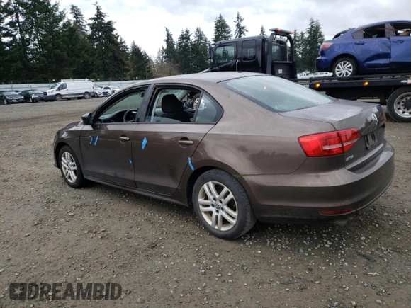 2015 Volkswagen Jetta S with VIN 3VW2K7AJ0FM242227, listed as a Copart auction lot 47788865 with Not provided miles and Clean title. Bid and sale history available at DreamBid. Image 2.