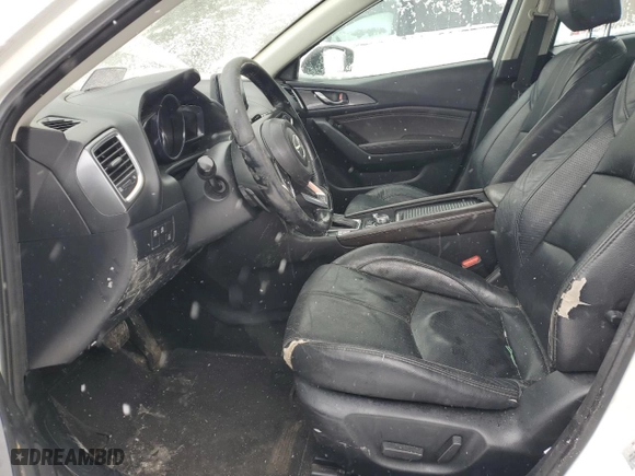2018 Mazda Mazda3 4-Door Grand Touring with VIN 3MZBN1W31JM257598, listed as a Copart auction lot 47024215 with 0 mi miles and Salvage Title. Bid and sale history available at carsss.com. Image 7.