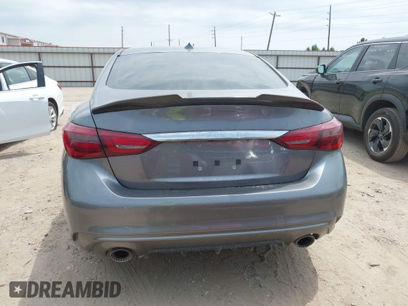 2018 Infiniti Q50 Luxe with VIN JN1EV7AP4JM591913, listed as a IAAI auction lot 42300643 with 85,183 mi miles and . Bid and sale history available at DreamBid. Image 17.