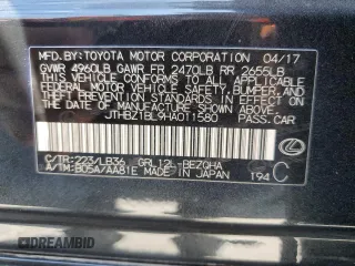 2017 Lexus GS with VIN JTHBZ1BL9HA011580, listed as a Copart auction lot 77369654 with 111,266 mi miles and Salvage Title. Bid and sale history available at carsss.com. Image 12.