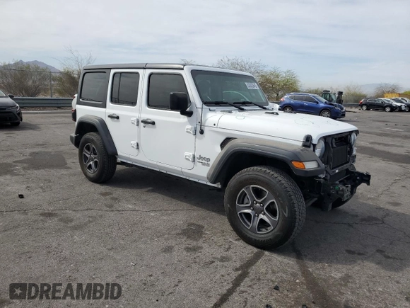 2019 Jeep Wrangler Unlimited Sport S z VIN 1C4HJXDN4KW524430, wystawiony jako Copart lot #52003945 z przebiegiem 68 381 mil mil oraz Szkoda całkowita • Salvage title. Historia ofert i sprzedaży dostępna na DreamBid. Obrazek 4.