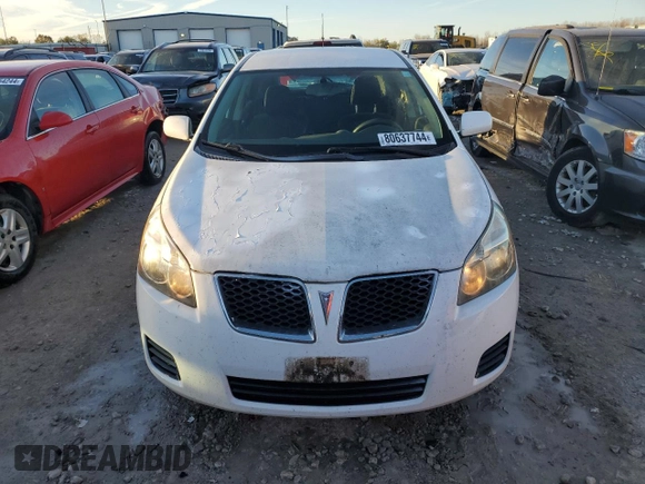 2009 Pontiac Vibe w/1SB with VIN 5Y2SP67089Z421244, listed as a Copart auction lot 80637744 with 177,106 mi miles and Salvage Title. Bid and sale history available at carsss.com. Image 5.