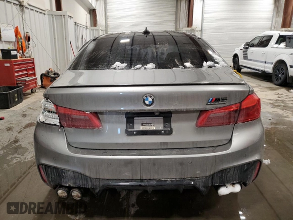 2019 BMW M5 with VIN WBSJF0C50KB447597, listed as a Copart auction lot 45179115 with 40,600 mi miles and Salvage Title. Bid and sale history available at carsss.com. Image 6.