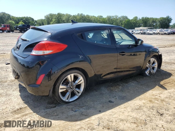 2012 Hyundai Veloster w/Black Int with VIN KMHTC6AD6CU080650, listed as a Copart auction lot 57844255 with Not provided miles and Salvage title. Bid and sale history available at DreamBid. Image 3.