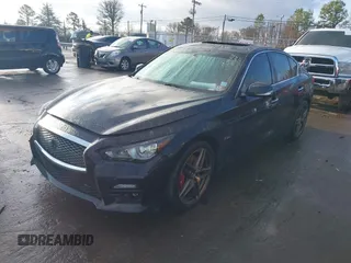 2017 Infiniti Q50 Red Sport 400 with VIN JN1FV7AR1HM871708, listed as a IAAI auction lot 41426763 with 92,582 mi miles. Bid and sale history available at carsss.com. Image 18.