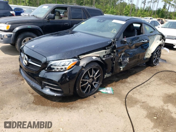 2022 Mercedes-Benz C 300 with VIN W1KWJ8DB3NG110241, listed as a Copart auction lot 54510663 with 9,860 mi miles and . Bid and sale history available at DreamBid. Image 1.