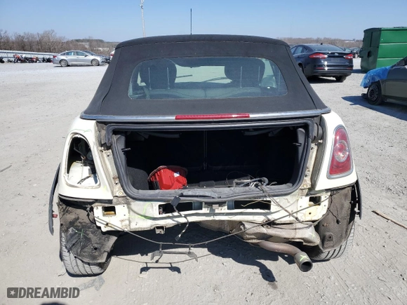 2013 MINI Cooper Convertible with VIN WMWZN3C52DT569015, listed as a Copart auction lot 46571845 with 112,664 mi miles and Salvage Title. Bid and sale history available at carsss.com. Image 6.