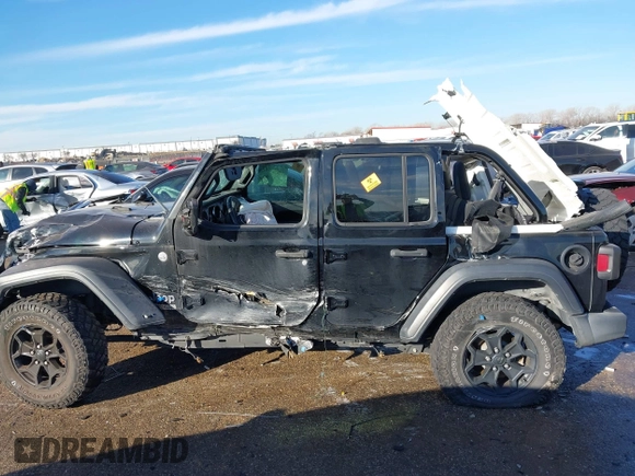 2020 Jeep Wrangler Unlimited Sport S с VIN 1C4HJXDG1LW237484, выставлен на аукционе IAAI как лот 41310965 с пробегом Не указан миль и . История ставок и продаж доступна на DreamBid. Изображение 14.