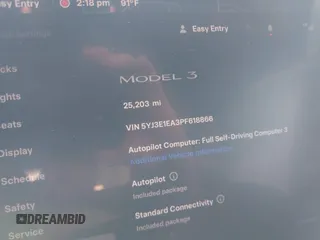 2023 Tesla Model 3 с VIN 5YJ3E1EA3PF618866, выставлен на аукционе IAAI как лот 42443617 с пробегом 25 203 миль миль и . История ставок и продаж доступна на DreamBid. Изображение 15.