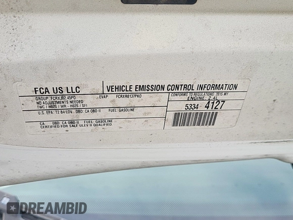 2015 Ram ProMaster City Cargo Tradesman with VIN ZFBERFAT0F6A59133, listed as a IAAI auction lot 42293293 with 103,722 mi miles and . Bid and sale history available at DreamBid. Image 16.