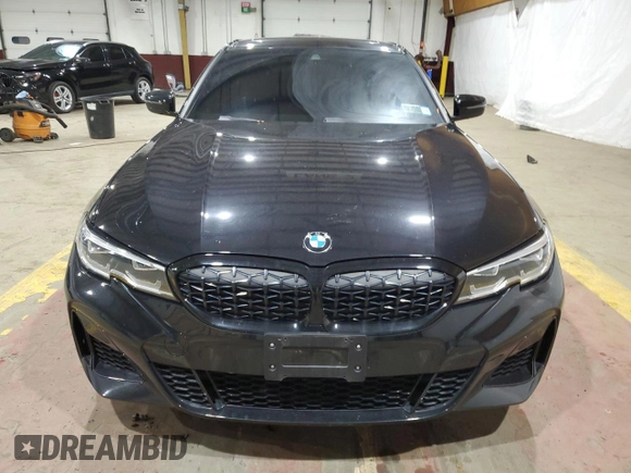 2021 BMW 3 Series M340i xDrive with VIN 3MW5U9J00M8B50888, listed as a Copart auction lot 83747584 with 35,951 mi miles and Salvage Title. Bid and sale history available at carsss.com. Image 5.