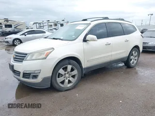 2014 Chevrolet Traverse LTZ with VIN 1GNKRJKD9EJ168099, listed as a IAAI auction lot 41955937 with 171,371 mi miles and . Bid and sale history available at DreamBid. Image 2.
