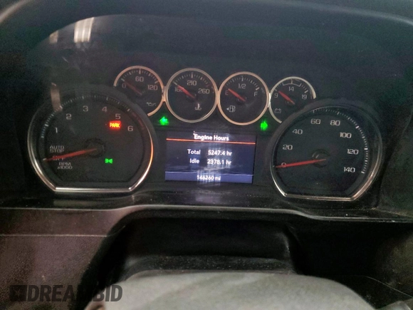 2020 Chevrolet Silverado 1500 LT with VIN 3GCUYDET1LG260427, listed as a Copart auction lot 53620025 with 146,260 mi miles and Clean Title. Bid and sale history available at DreamBid. Image 9.
