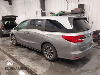 2024 Honda Odyssey EX-L with VIN 5FNRL6H6XRB050493, listed as a IAAI auction lot 41805653 with 13,001 mi miles and . Bid and sale history available at DreamBid. Image 3.