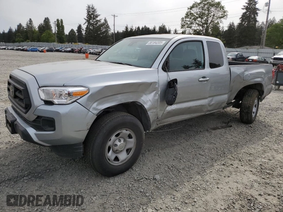 2023 Toyota Tacoma SR with VIN 3TYRX5GN9PT089239, listed as a Copart auction lot 56184205 with 13,653 mi miles and Salvage title. Bid and sale history available at DreamBid. Image 1.