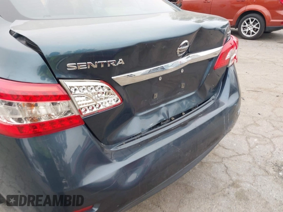 2015 Nissan Sentra S with VIN 3N1AB7APXFY277095, listed as a IAAI auction lot 42040176 with 188,763 mi miles. Bid and sale history available at carsss.com. Image 6.