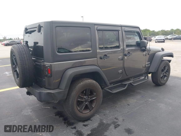 2018 Jeep Wrangler Unlimited Sport S with VIN 1C4BJWDG1JL810754, listed as a IAAI auction lot 42419199 with 74,901 mi miles and . Bid and sale history available at DreamBid. Image 4.