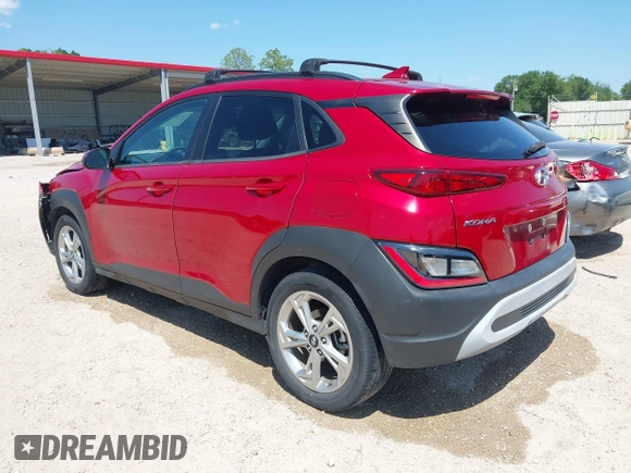 2022 Hyundai Kona SEL with VIN KM8K62AB1NU880382, listed as a IAAI auction lot 41976517 with 30,903 mi miles and . Bid and sale history available at DreamBid. Image 3.