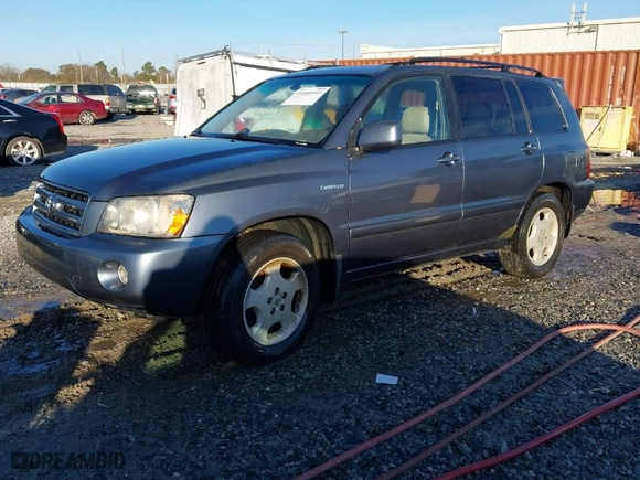 2005 Toyota Highlander with VIN JTEDP21A850067867, listed as a IAAI auction lot 41440593 with 285,688 mi miles. Bid and sale history available at carsss.com. Image 2.