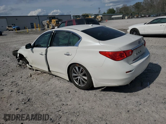 2016 Infiniti Q50 Premium с VIN JN1EV7APXGM306382, выставлен на аукционе Copart как лот 51202825 с пробегом 84 492 миль миль и Списание • Salvage title. История ставок и продаж доступна на DreamBid. Изображение 2.