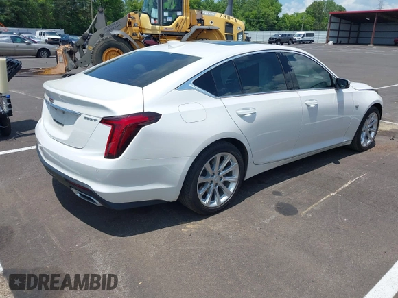 2024 Cadillac CT5 Luxury with VIN 1G6DW5RK9R0127962, listed as a IAAI auction lot 42548395 with 24,327 mi miles and . Bid and sale history available at DreamBid. Image 4.
