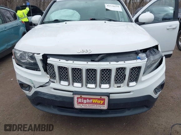 2017 Jeep Compass High Altitude with VIN 1C4NJDEB7HD109807, listed as a IAAI auction lot 41570559 with 103,792 mi miles. Bid and sale history available at carsss.com. Image 6.