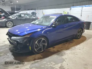 2023 Hyundai Elantra N Line z VIN KMHLR4AF6PU628978, wystawiony jako Copart lot #83431704 z przebiegiem 18 317 mil mil oraz Szkody całkowita. Historia ofert i sprzedaży dostępna na DreamBid. Obrazek 1.